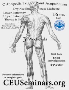 Orthopedic Trigger Point Acupuncture: Dry Needling & Chinese Medicine